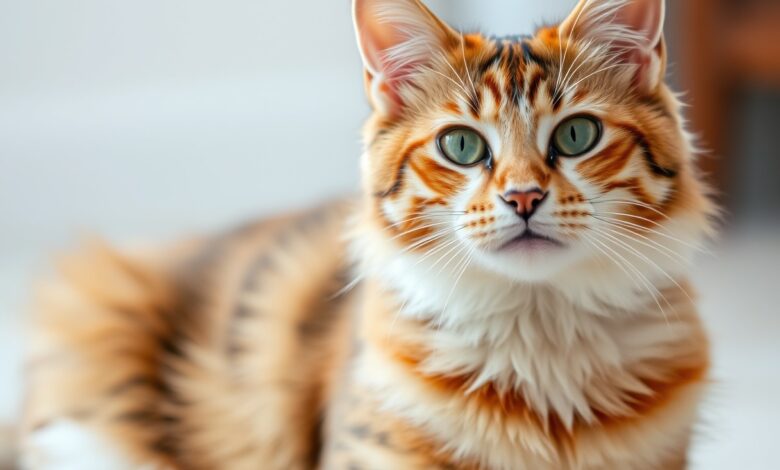 Orange Torbie Maine Coon Cat